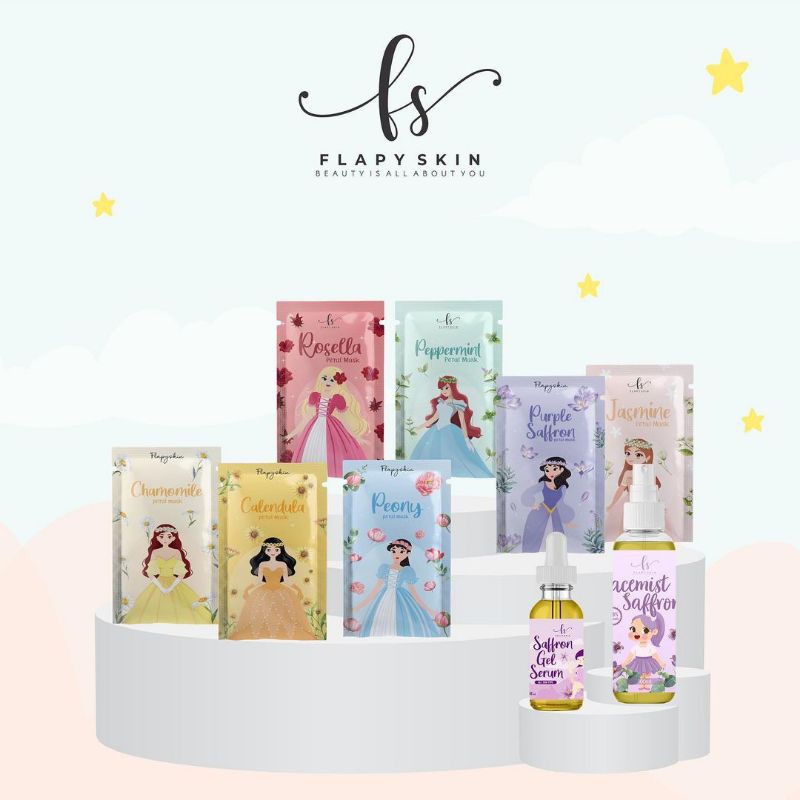 Masker Organik Petal Flapyskin / Masker Organik 20gr