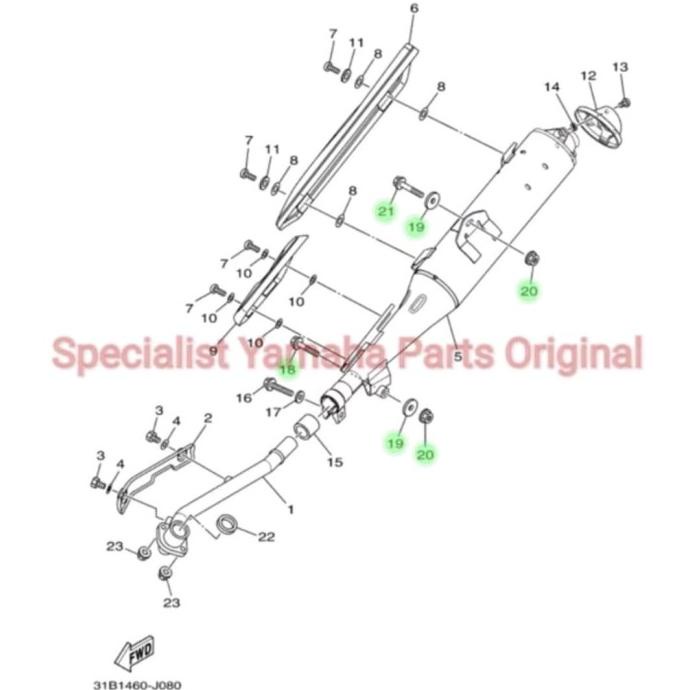 &<&<&<&] Baut + Ring + Mur, Dudukan Knalpot Jupiter Z Robot