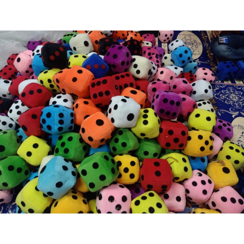 Dadu Bahan Boneka/ Bantal Dadu/Mainan Dadu/Ular tangga jumbo/mainan dadu/dadu bantal /dadu