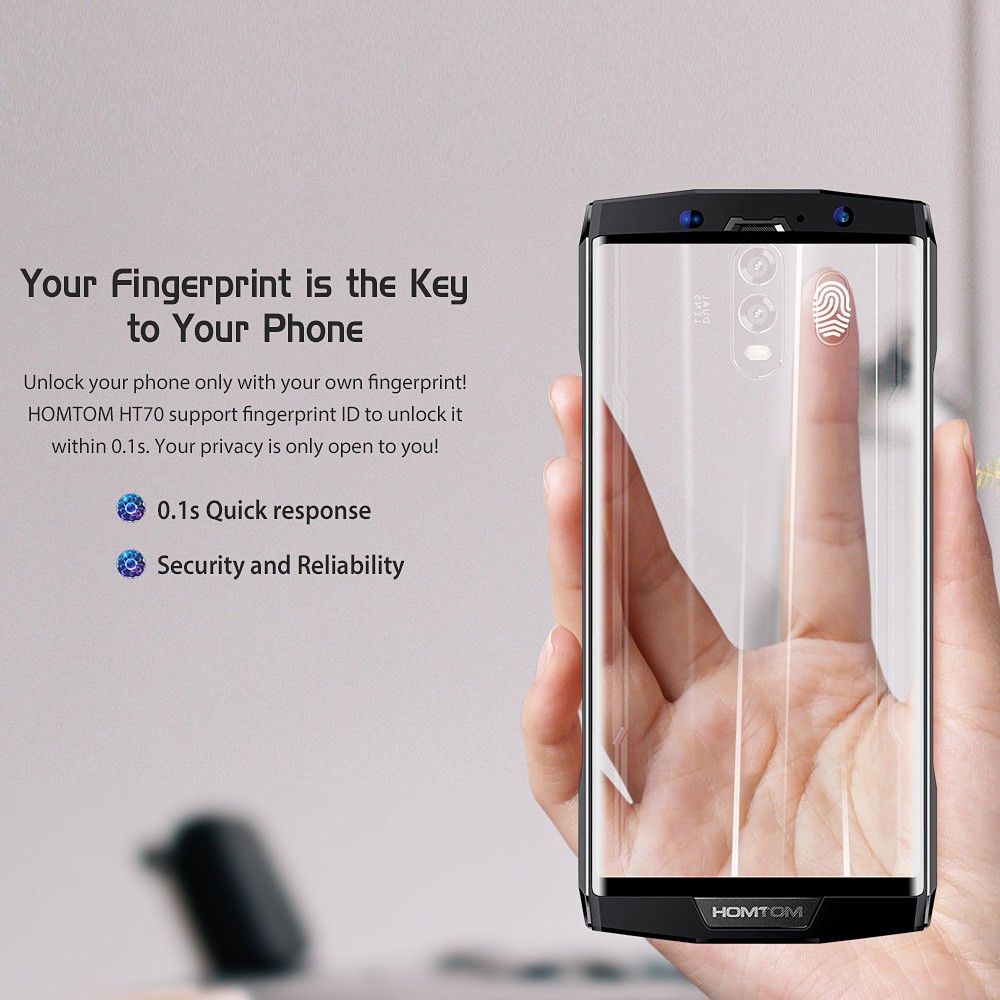 promo  Homtom Smartphone ht70 10000mAh Android 7.0 4GB 64GB 6 Inci