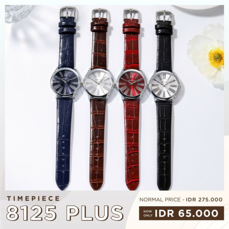 PROMO Jam Tangan wanita 8125 PLUS JIMSHONEY ORIGINAL FREE BOX SERTIFIKAT ANTIAIR REALPIC COD