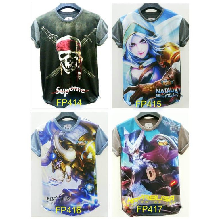 Stok Terbatas Grosir Kaos 3D Full Print Thailand
