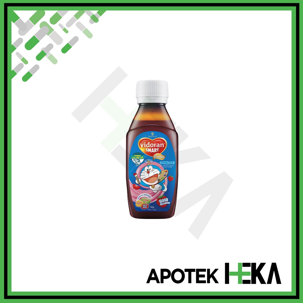 Vidoran Smart Strawberry Syrup 100 ml - Sirup Suplemen Anak (SEMARANG)