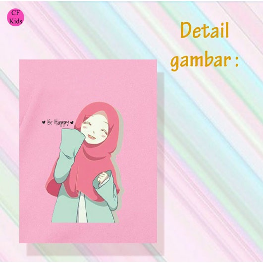 Gamis Anak Perempuan DTF Be Happy CF Kids