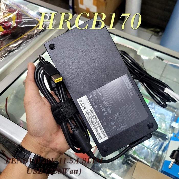 Adaptor Charger Lenovo Thinkpad P70 P71 P50 Y910 Yoga A940 230W USB -HRCB