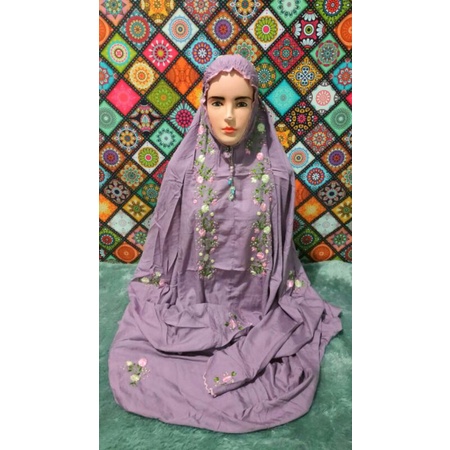 Mukena Terusan.Rayon Sulam