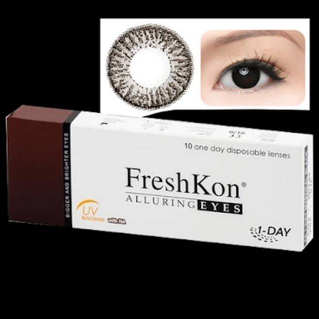 Softlens FRESHKON ALLURING 1DAY/soflen warna bulanan freshkon/soflens freskon normal s/d -8.00