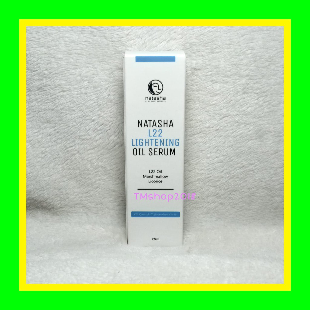 L22LIGHT Natasha Skin Care L22 Lightening Oil Serum 20 ml by dr Fredi Setyawan Original