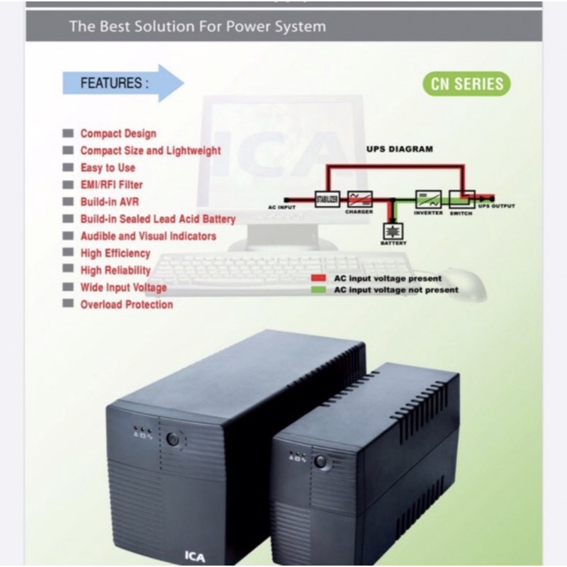 UPS ICA CN1300 / CN-1300 / CN 1300 - 1300va 650watt / 650W