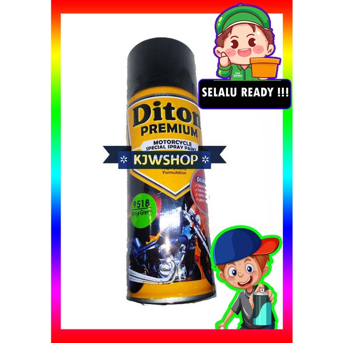 Diton 9518 Ninja Green Diton Premium Ninja Green 9518 Cat Semprot Diton Hijau Ninja 9518 Cat Spet Sp