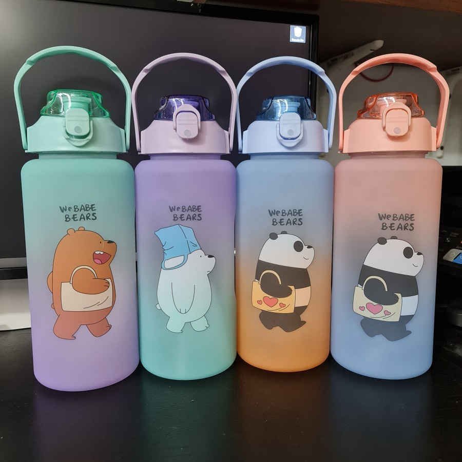 Botol 2 Liter We Babe Bears Only / Botol Viral Korea WBB / Botol Minum