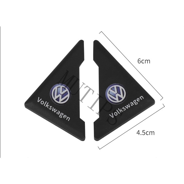 Volkswagen 2Pcs Stiker Pelindung Sudut Pintu Mobil Anti Gores Bahan PVC Untuk Polo Golf mk3 mk6 mk7 Scirocco Beetle Passat B5 B6 B7 CC B8 T5