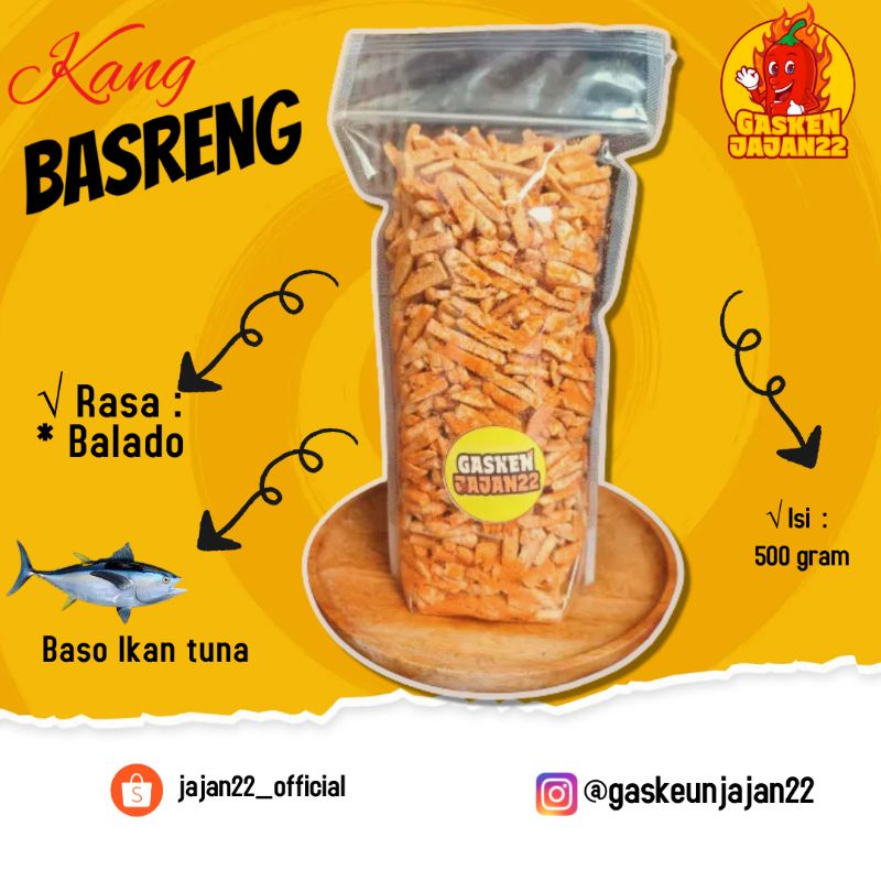 

Basreng baso goreng murah ukuran 500 gram