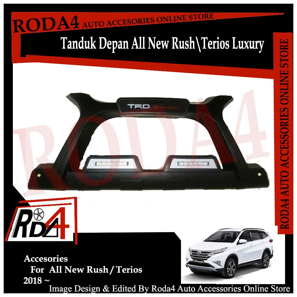 Tanduk Depan - Bumper Depan  All New Rush Terios 2018 LUXURY 4 LED