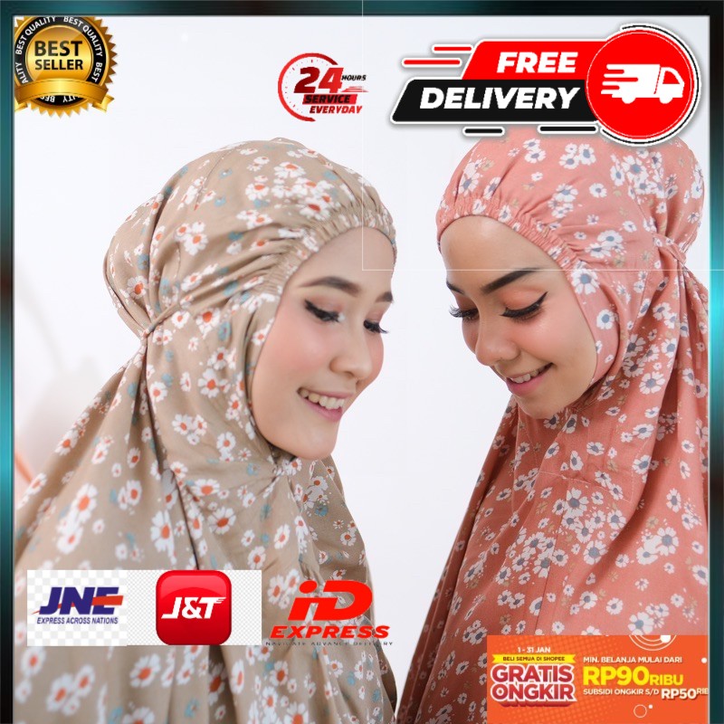 TANPA SAJADAH ALINA & DAISY MUKENA FAHIJABLOVE | Mukena katun rayon traveling | Mukena FAHIJAB