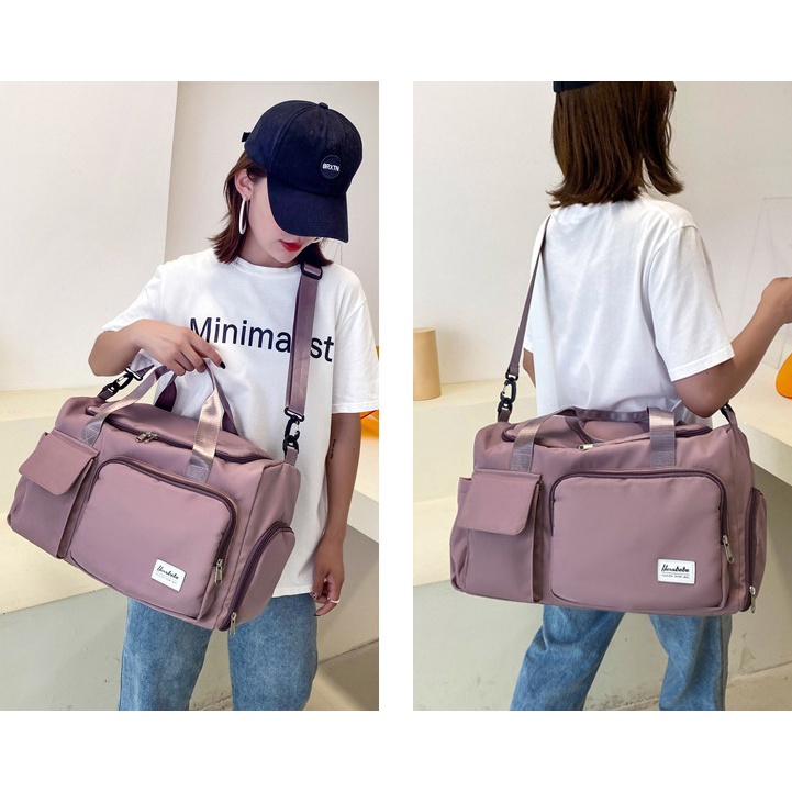 BJ28817 - BLACK/BLUE/DARKPURPLE/GRAY/LIGHTPURPLE/PINK - TAS TRAVEL BAG TAS DUFFEL GYM WANITA FASHION IMPORT MODIS ELEGAN TERMURAH TERLARIS TERBARU BAGSTORE JAKARTA TAS BATAM JT8817 GT1912 BQ3421 ZC5919 LT2094 EL4578