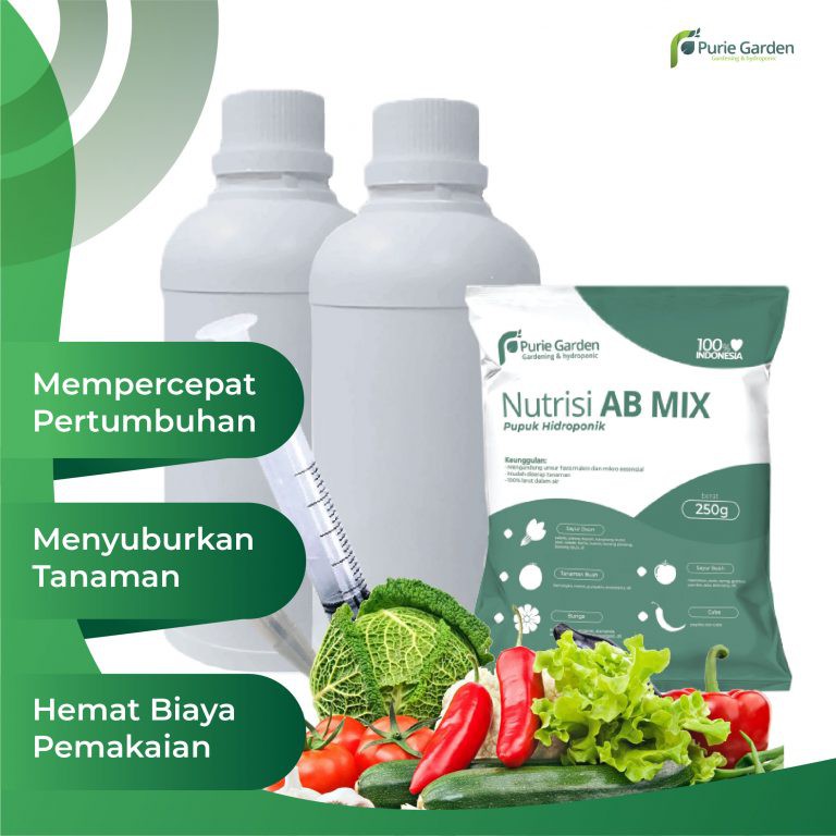 Paket Lengkap Pupuk Nutrisi AB Mix 500ml Pekat