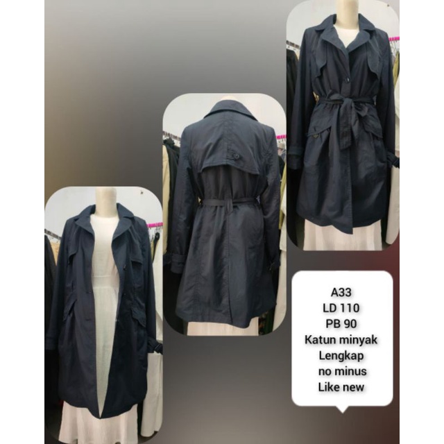 Coat katun import atau jaket import ala korea