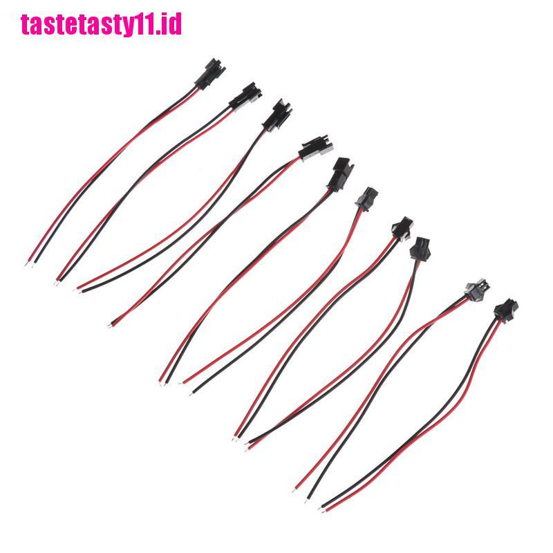 10 Pcs Konektor Adapter Baterai 2 Pin Untuk LED Strip