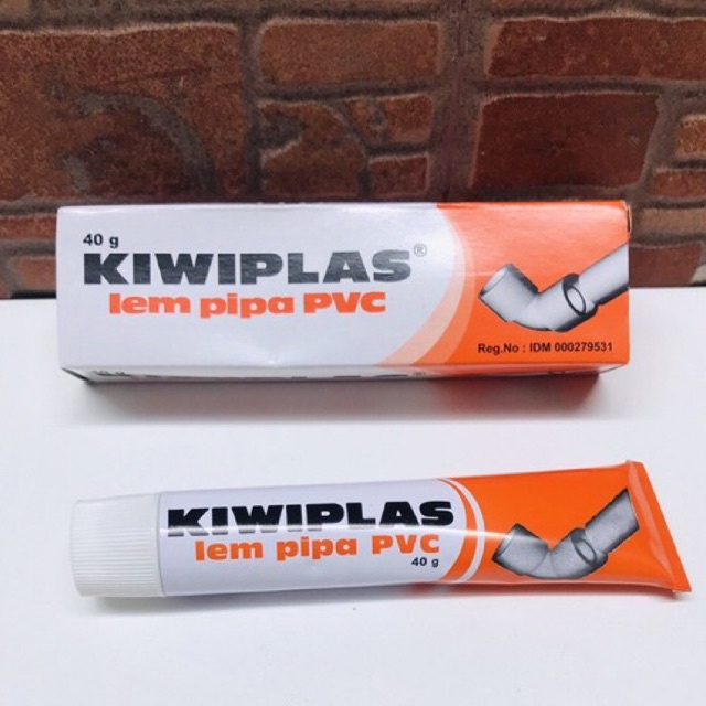 Lem Pipa Pvc KIWIPLAS - Lem Paralon Tube 40gr - lem plas kiwi