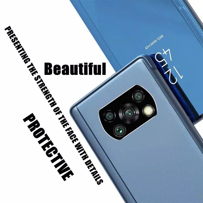 XIAOMI REDMI 10 / Redmi NOTE 10 5G / POCO M3 PRO 5G POCO M3 X3 NFC X3 PRO MI 11 LITE FLIP MIRROR COVER CASE