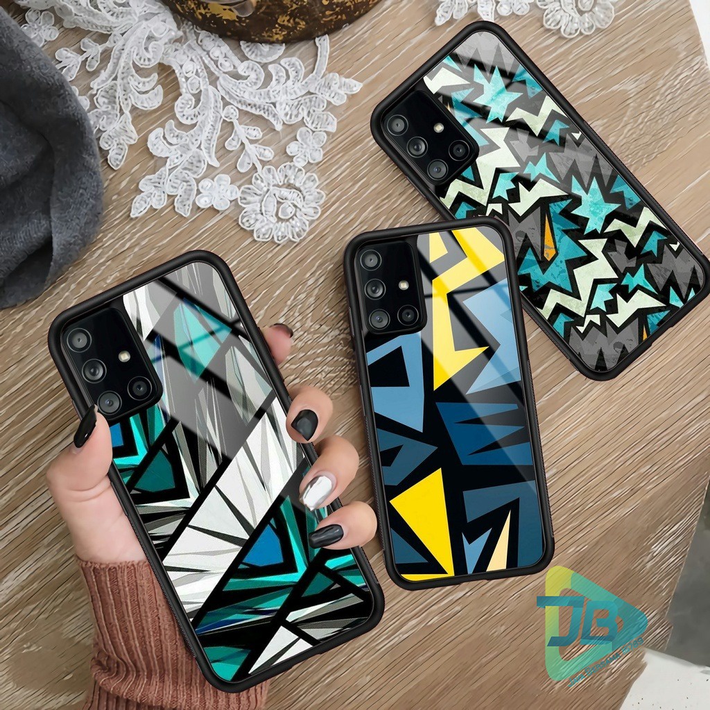 HARDCASE 2D GLOSSY ZIG ZAG OPPO VIVO XIAOMI SAMSUNG REALME IPHONE ALL TYPE JB5694