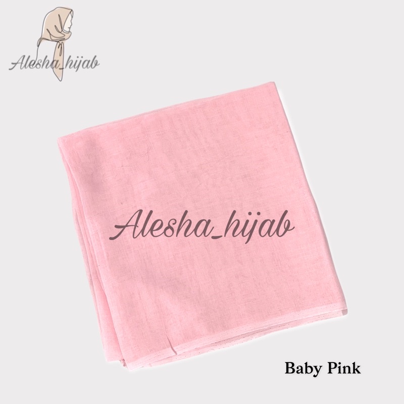 Segi Empat Paris | Jilbab Paris | Hijab Paris | Kerudung Paris Polos Premium-Baby Pink