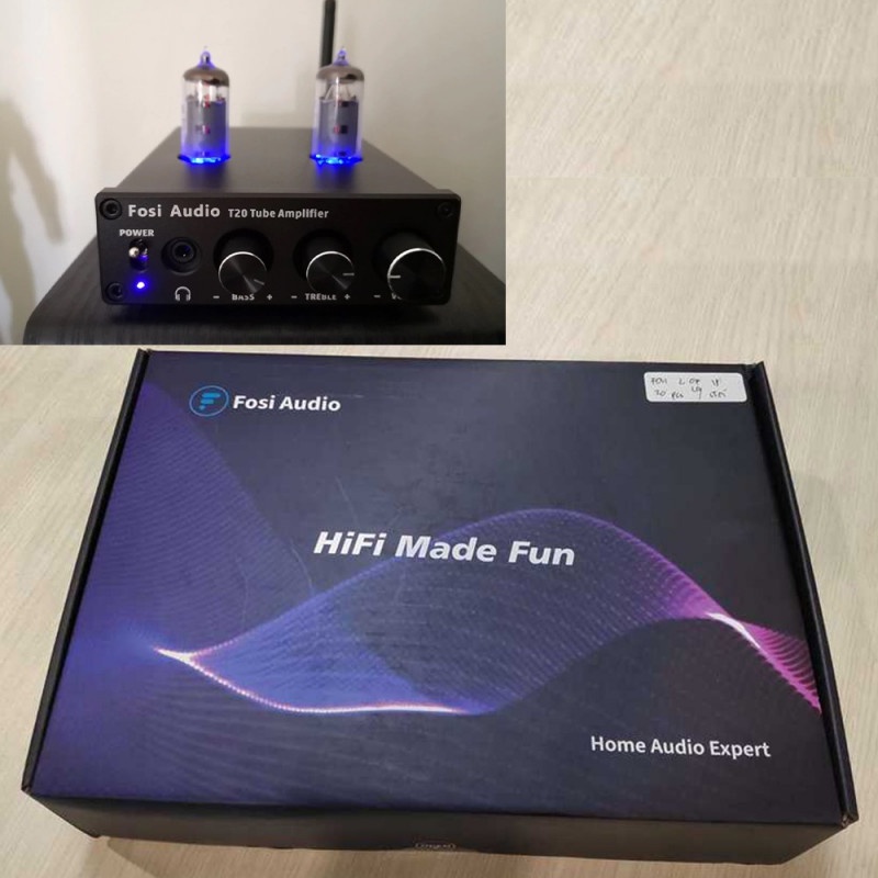 Audio Amplifier Bluetooth 4.2 Hi-Fi Tube Stereo 50W For Home Speakers