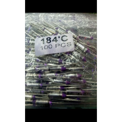 thermofuse ac 250vol 10amper 184derajat jual per/1pak isi 100pcs