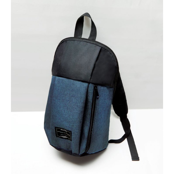 Tas Punggung pria Alive Aressio Blue denim shopie Sophie Martin Paris original promo