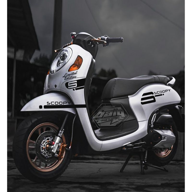 stiker bodi scoopy 110 2019 stiker cutting 1 set kanan kiri