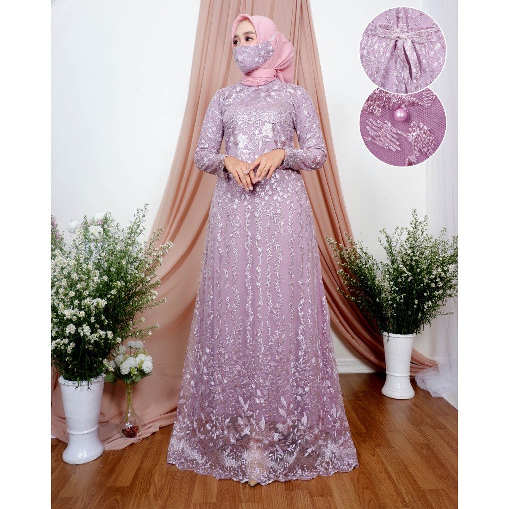 Gamis Aulia Novie / Kebaya Modern / Gamis Pesta Mewah / Kebaya Gamis / Gamis / Kebaya Kondangan