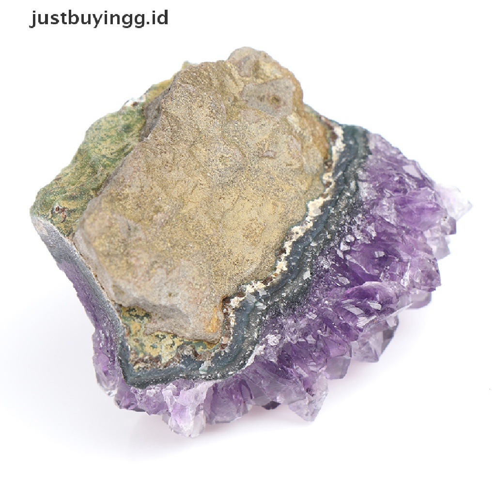 Batu Kristal Kuarsa Amethyst Cluster Mineral Kasar Untuk Penyembuhan