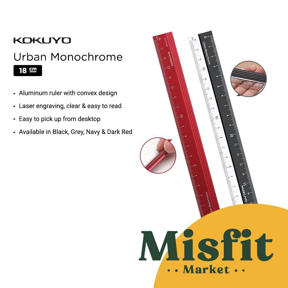

Baru Kokuyo Urban Monochrome Pc Aluminum Straight Ruler 18 Cm Penggaris Aluminium Aesthetic