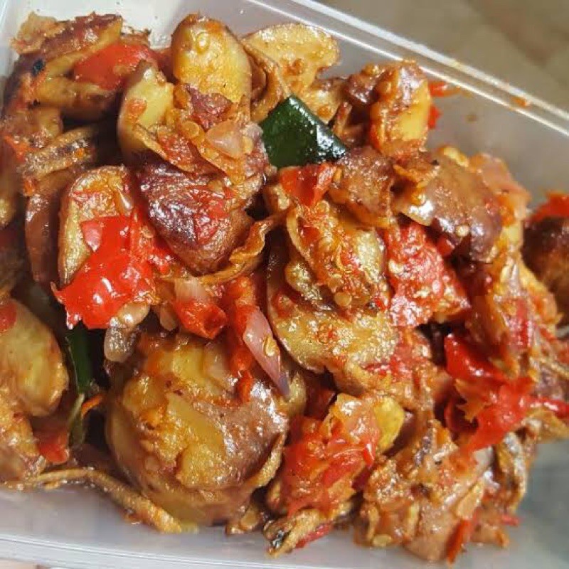 

jengkol Teri pedasss Tumis balado 350g