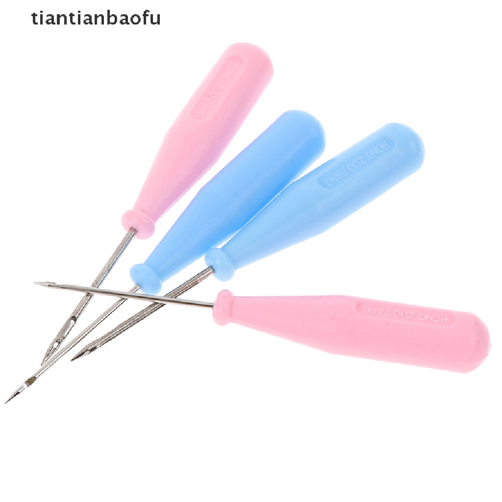 [tiantianbaofu] Steel Stitcher Sewing Awl Shoes Hole Hook DIY Leather Tool Shoe Repair Needles Boutique