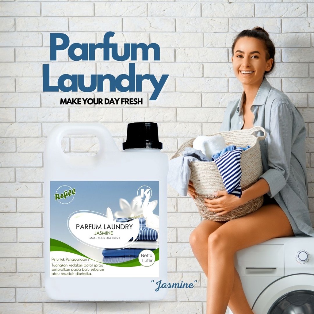 Parfum Laundry grade A Wangi Tahan Lama Murah Berkualitas | Pewangi Laundry Pakaian | ukuran 1 Liter | Bisa Cod | Terlaris