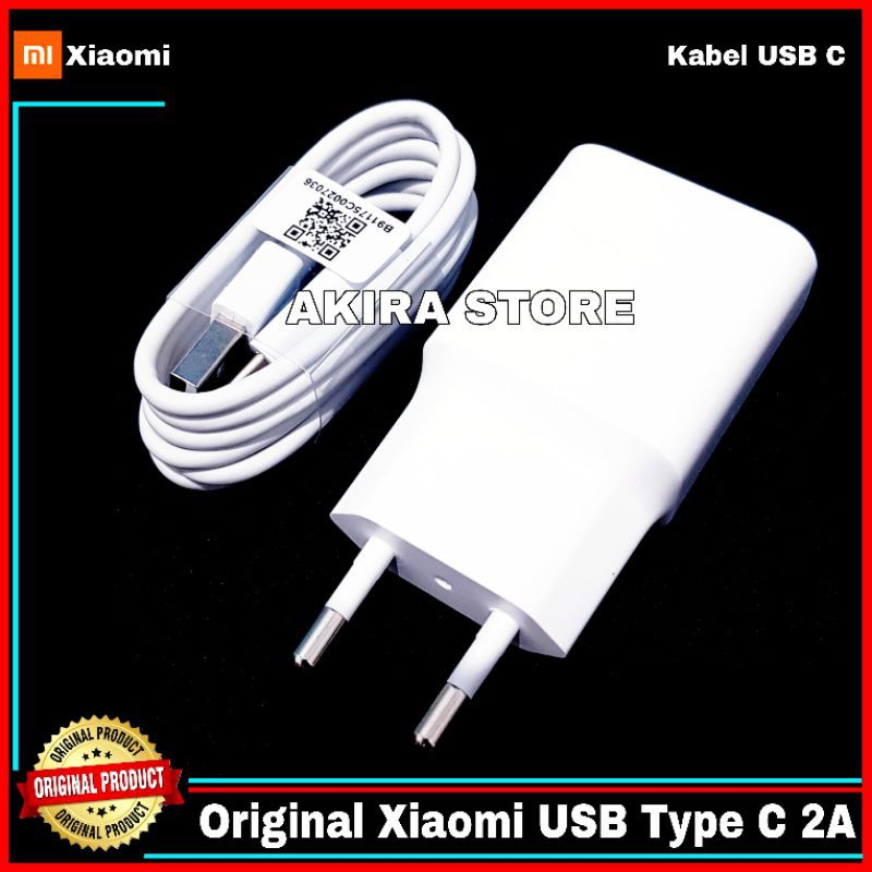 Charger Xiaomi Mi 6X Mi A2 Original 100% USB Type C 10 Watt