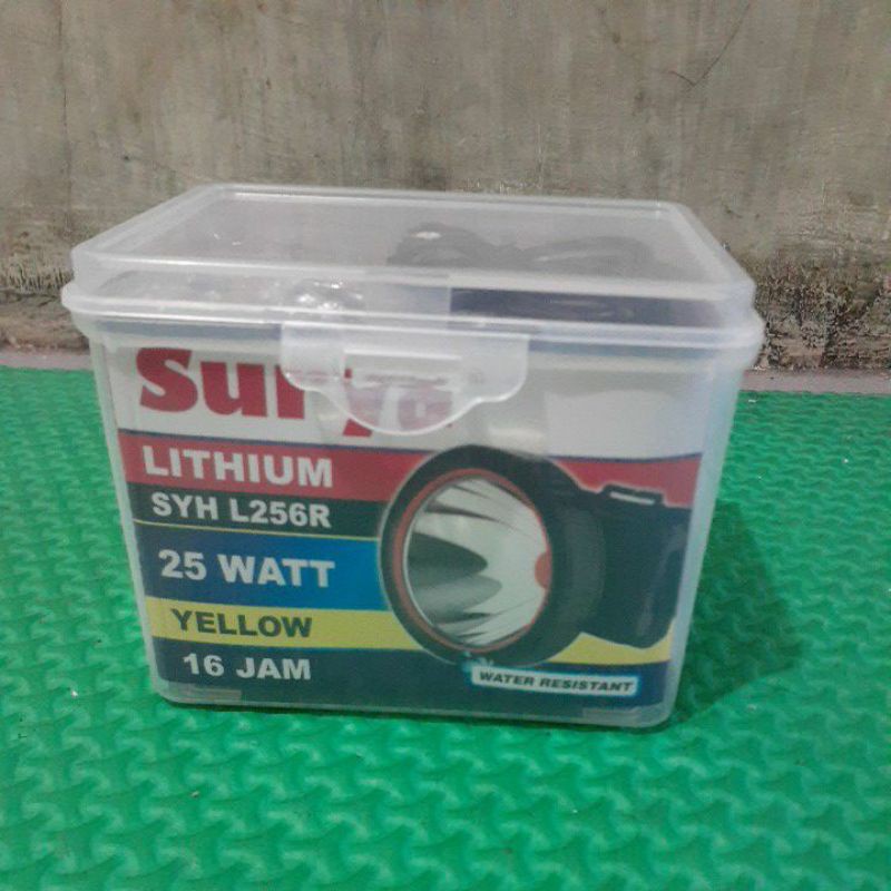 Senter Kepala Surya 25 watt Syh L256R cahaya kuning