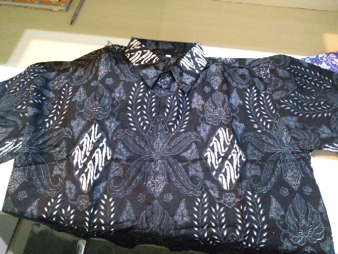 Kemeja Batik Pria Lengan Pendek Size M L Xl Xxl Bswart Batik Hrb026 Kenongo Hem Panjang Padi