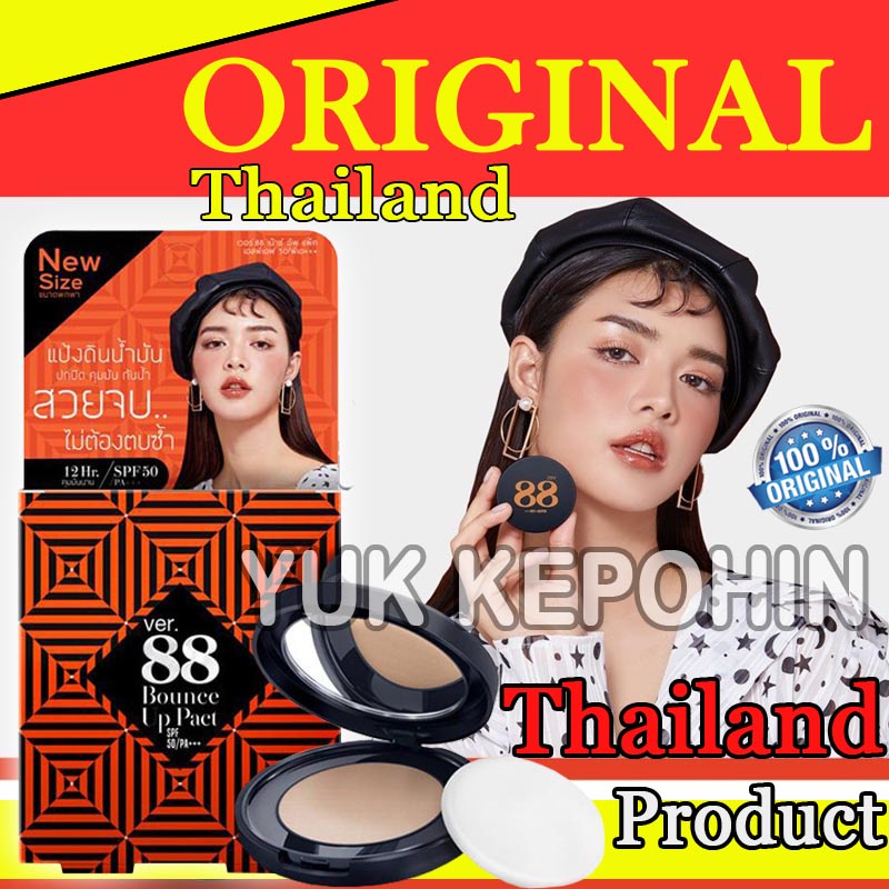 Bedak Thailand Ver 88 Ori Bedak Penutup Pori2 dan Jerawat Bedak Ver 88 Original Bedak Menghilangkan 