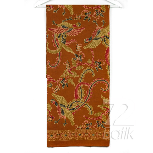 KAIN BATIK KATUN Premium Motif Burung Warna Choklat Coklat Cokelat Merah 727820 Cap 72 Jarik Jarit Samping Kebat Panjang Batik Katun Modern Premium Bahan Seragam Batik Pernikahan Kantor Keluarga Murah Kamen Jadi Batik Bali Lembaran