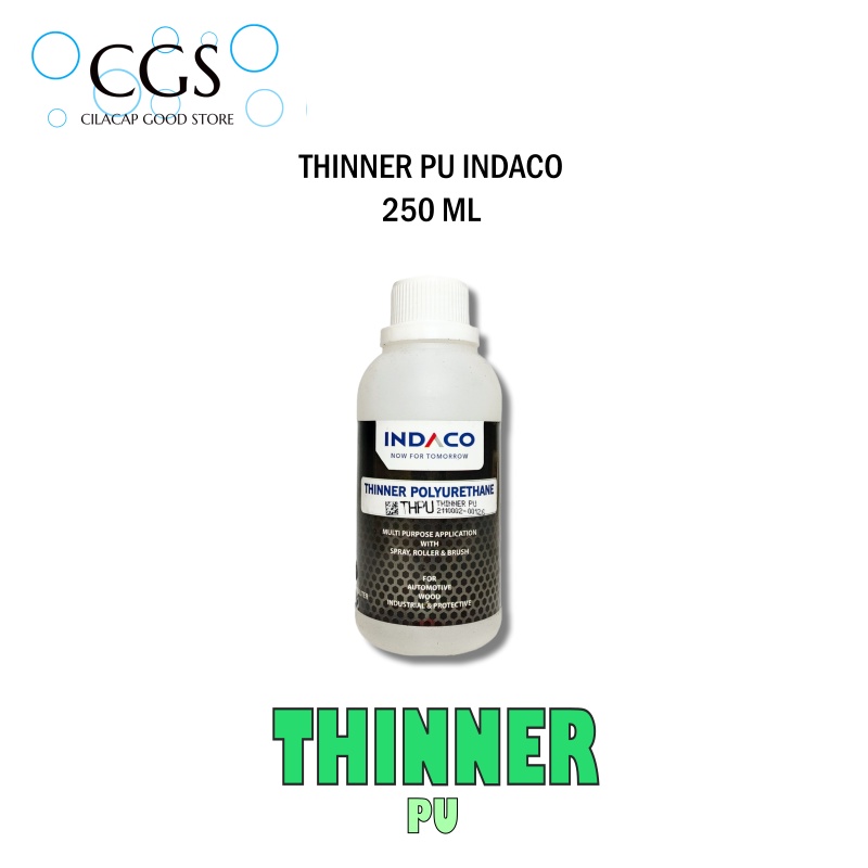 Thinner PU 250ml INDACO / tiner cat kecil cat motor tiner cat mobil tiner cat kayu - thinner pu