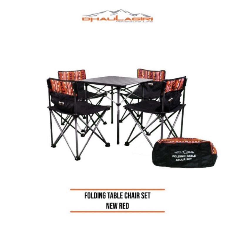 Dhaulagiri Folding Chair & Table Meja Kursi Set