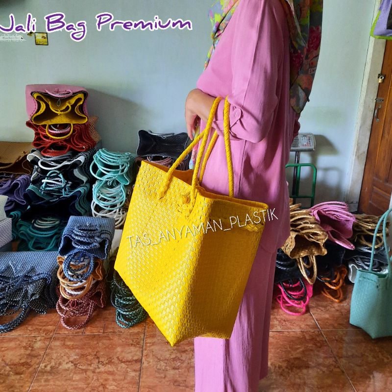 BEST SELLER Tas Wanita Anyaman Plastik Jali Pastel Series Premium Tas Anyaman Souvenir Belanja custom Anyam Plastik Jaly