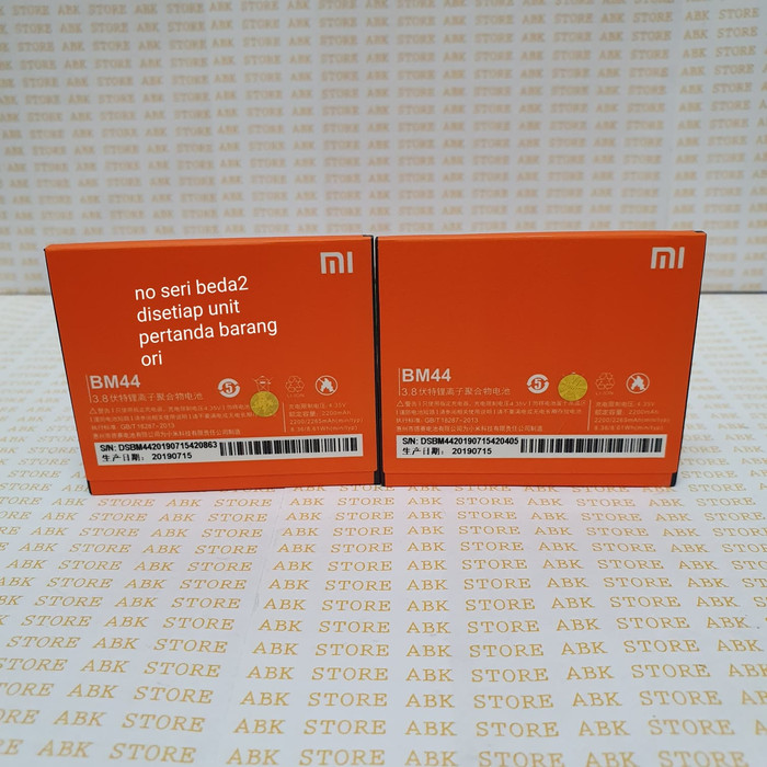 Batre Baterai Battery Xiaomi Xiomi REDMI 2 2S Prime BM44 Ori