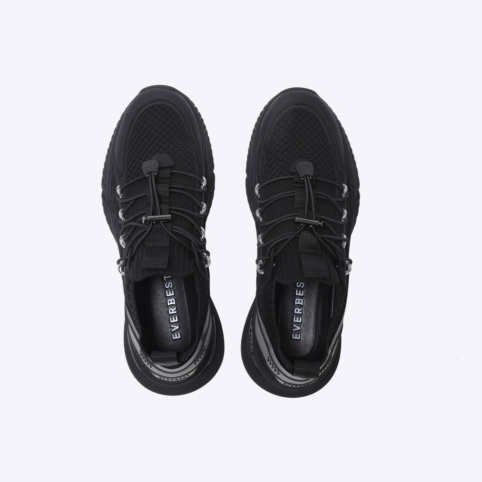 SEPATU SNEAKER EVERBEST PRIA ORIGINAL CASUAL KETS BRANDED HITAM EM27