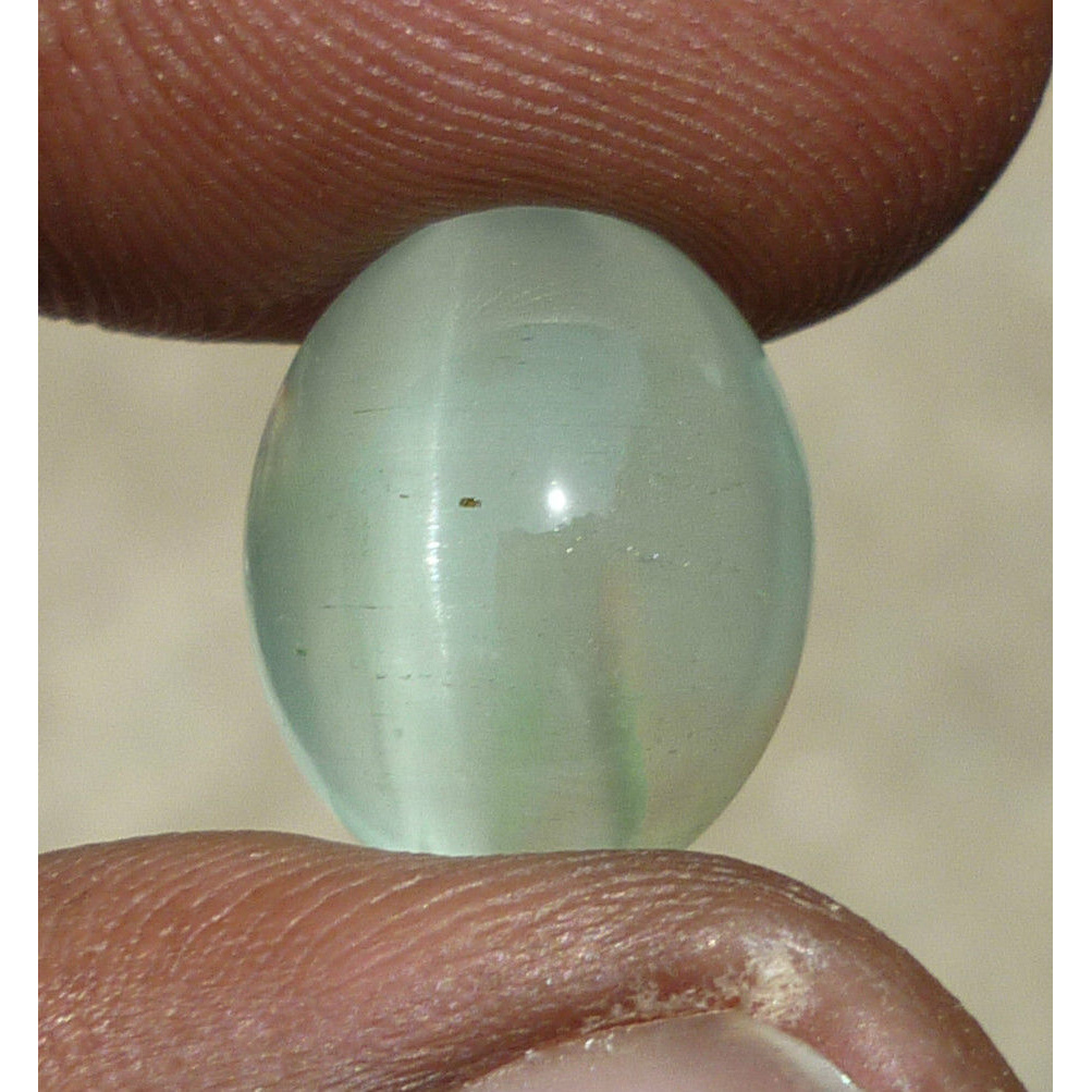 Natural Aquamarine Cat's Eye Lite Greenish Blue 11.25ct AQ098