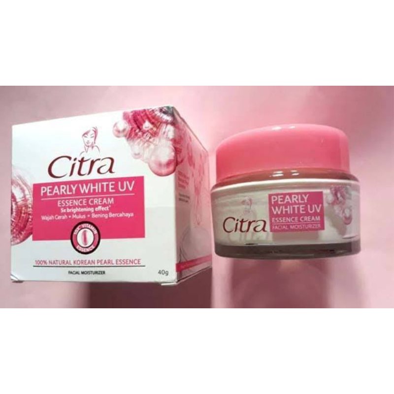 ok_ngeng (ORI) CITRA PEARLY WHITE UV Essence Cream Face Moisturizer 40 Gram || Pelembab Wajah Mutiar