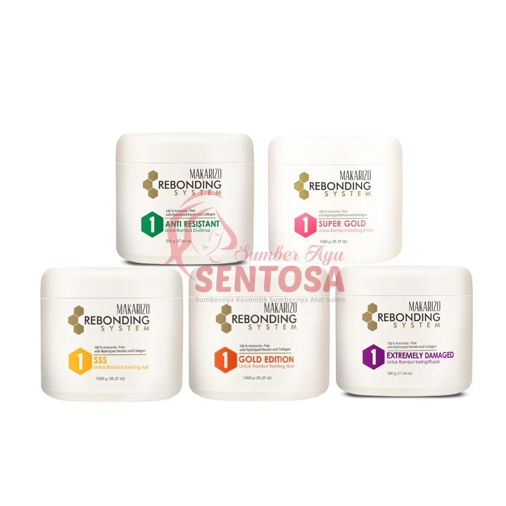 MAKARIZO REBONDING SYSTEM STRAIGHTENING CREAM POT 500 GR